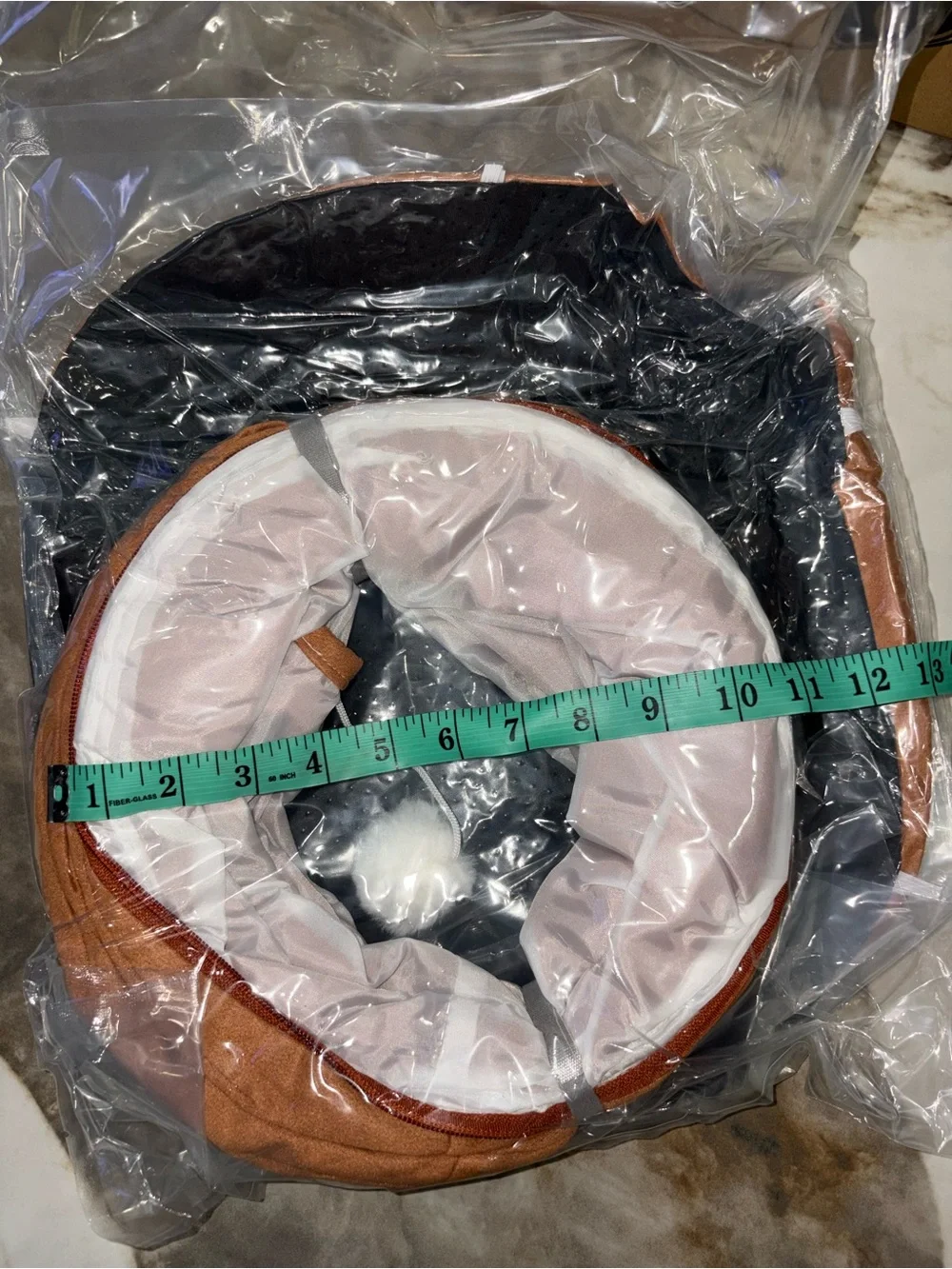 Cat Donut Tunnel Bed - Brown